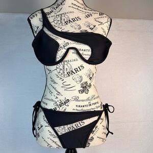 Black/See through Lace 2-piece Bikini• Women’s Size Medium -New